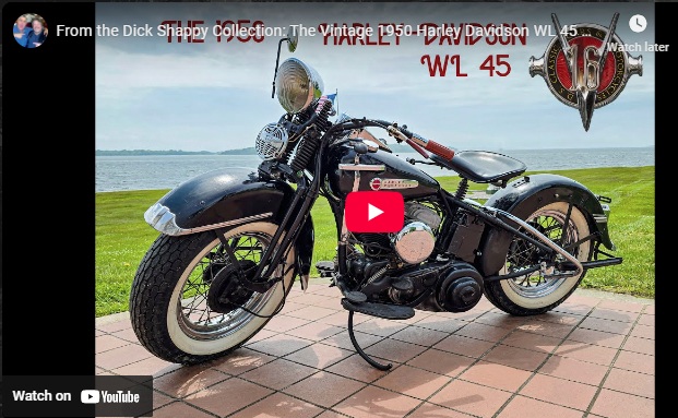 1950 Harley Davidson WL 45 Motorcycle